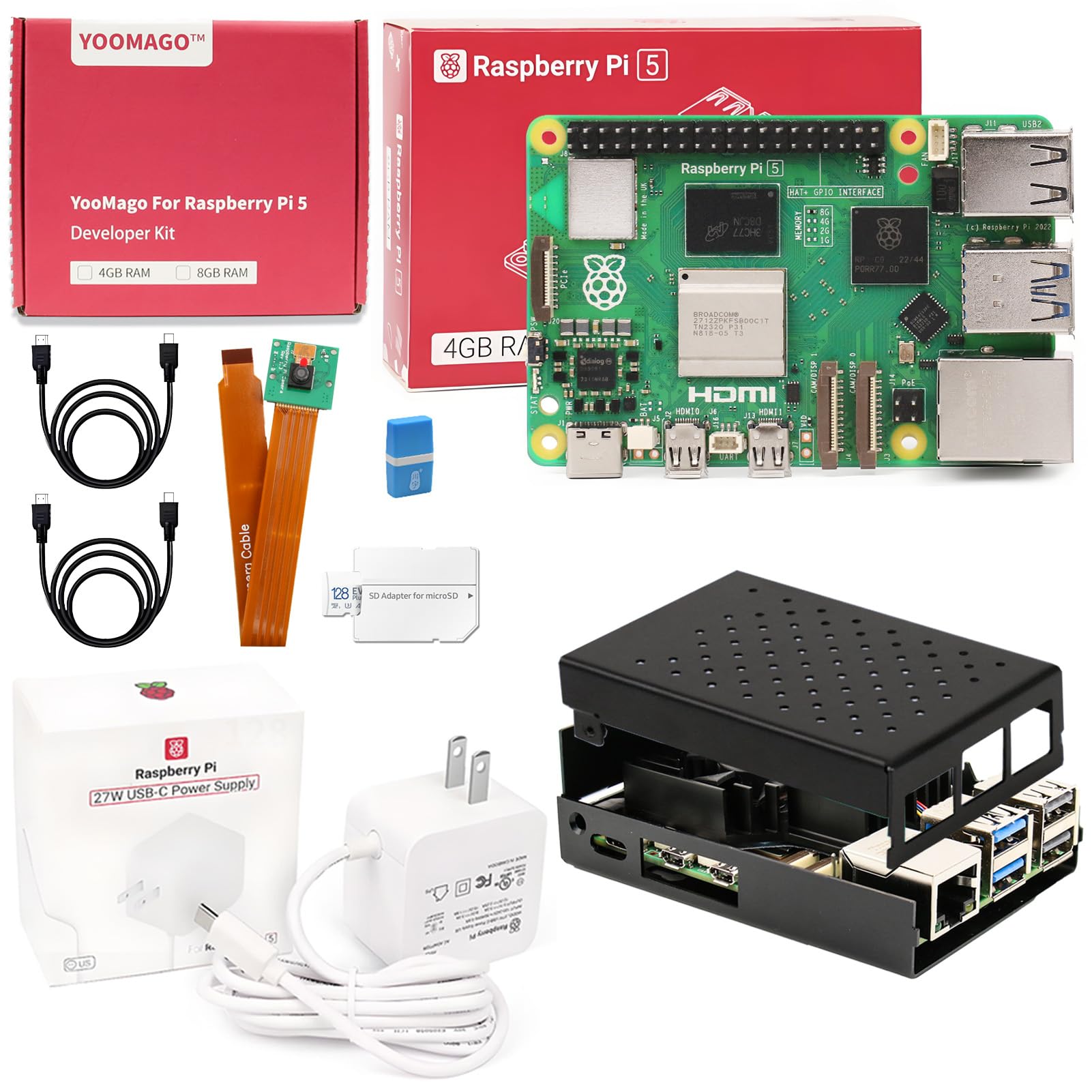 Raspberry Pi 4 8Gb Ram Kit - Nouvelle carte de développement originale Raspberry