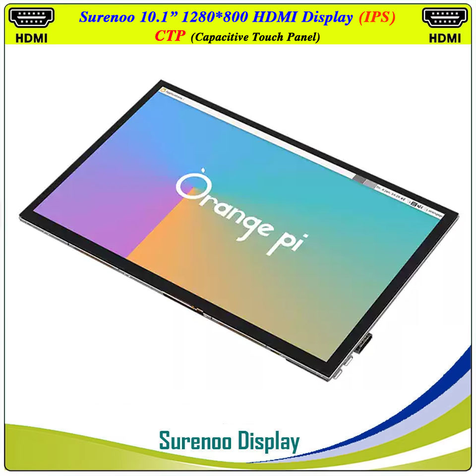 Raspberry Pi 10.1 Inch Capacitive Touch Screen Ips - Module d'affichage LCD 10.1 pouces 1280x800,