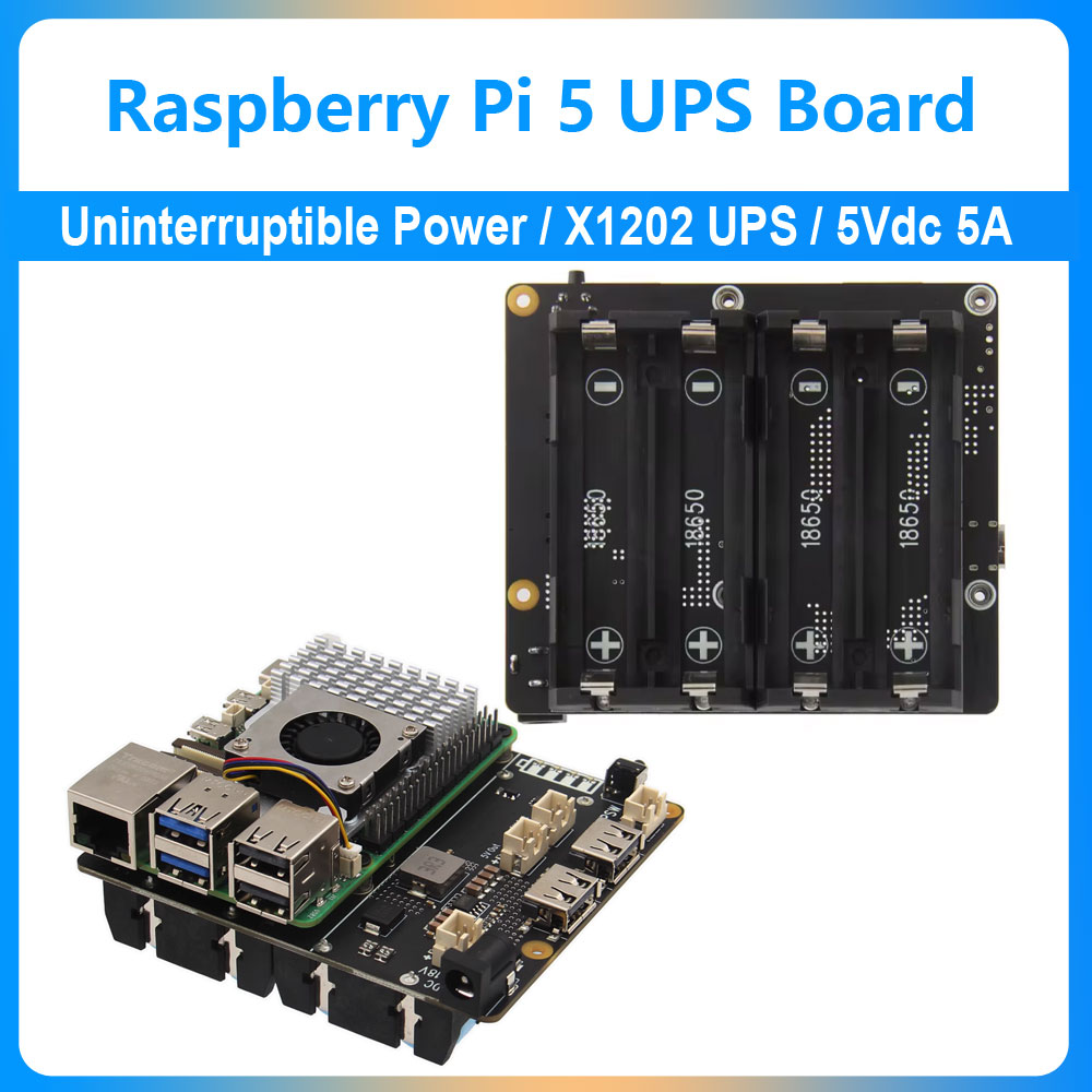 Raspberry Pi Uninterrupted Power Supply Ups 18650 - Carte d'extension UPS Raspberry Pi 5,