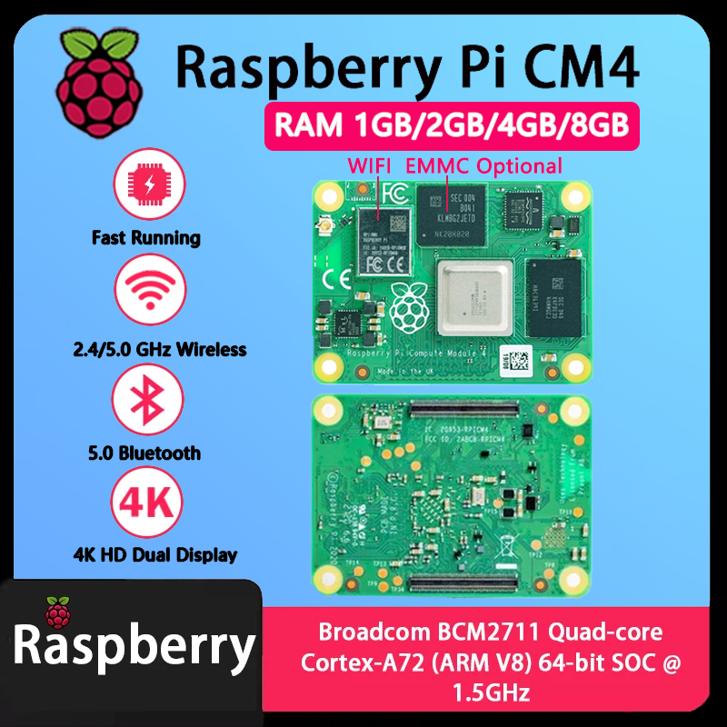 Raspberry Pi CM4 1 Go/2 Go/4 G - Raspberry Pi Compute Module 4 8Gb 32Gb Emmc avis et prix