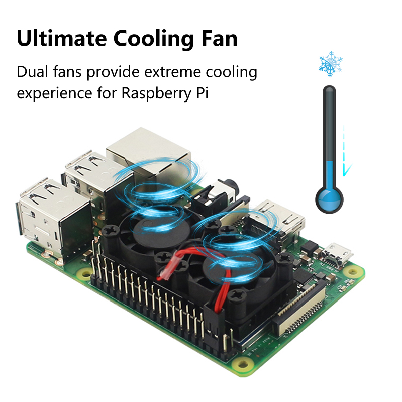 Raspberry Pi 4 Double ventilat - Raspberry Pi Water Cooling Kit avis et prix