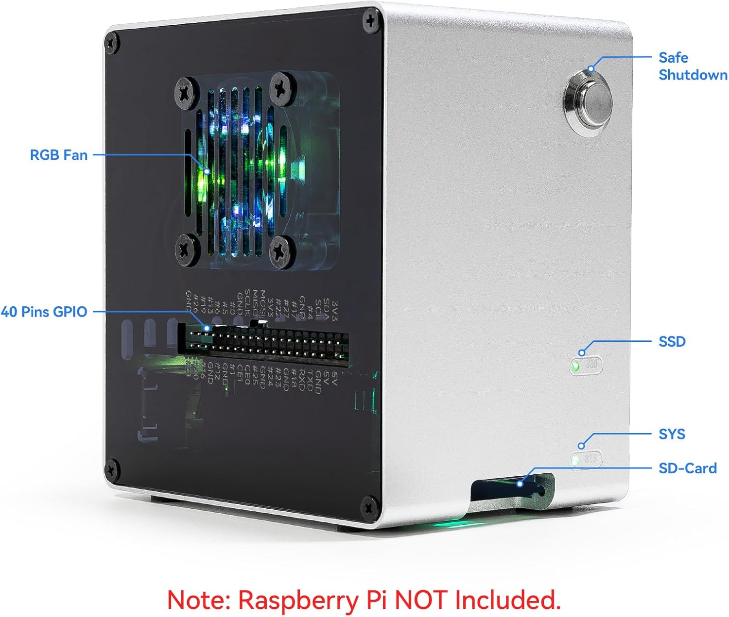 Boîtier Mini PC Pironman 5-Min - Raspberry Pi Ai Kit Hailo-8L avis et prix